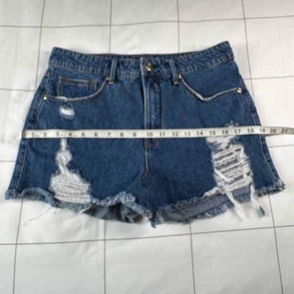 Good American Shorts Womens 28 Blue255 Good Vintage Cutoff Distressed Denim Jean - Picture 9 of 12